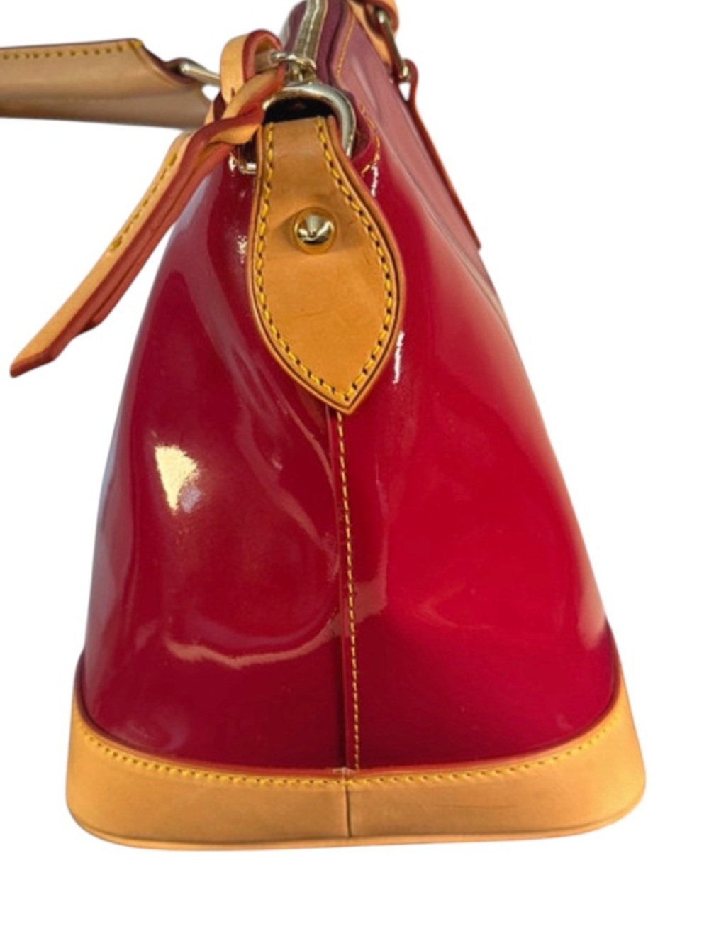 Dooney & Bourke Domed Patent Leather Satchel - Picture 4 of 7